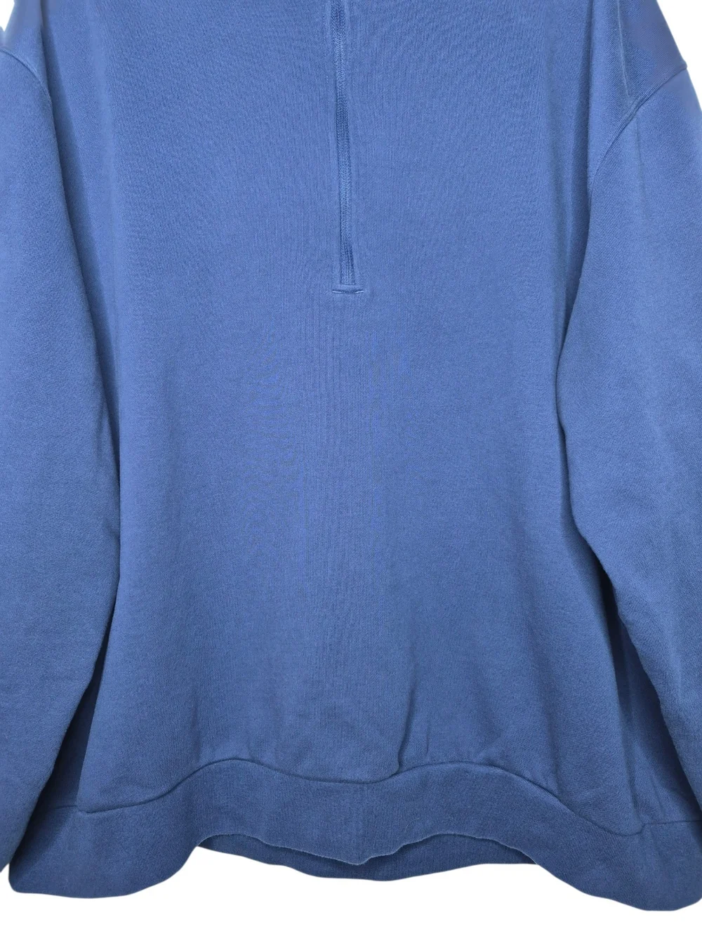 Lululemon Mens Half Zip Pullover Sweatshirt Blue Back Zip Pocket XXL